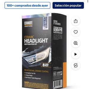 Ceramic Headlight Restoration Kit - Black